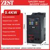 ZQ320 220V 380V 0.4/0.75/1.5/2.2KW til Frekvensomformer 1-faset 3-faset Hastighedsregulator Inverter Motor VFD Inverter