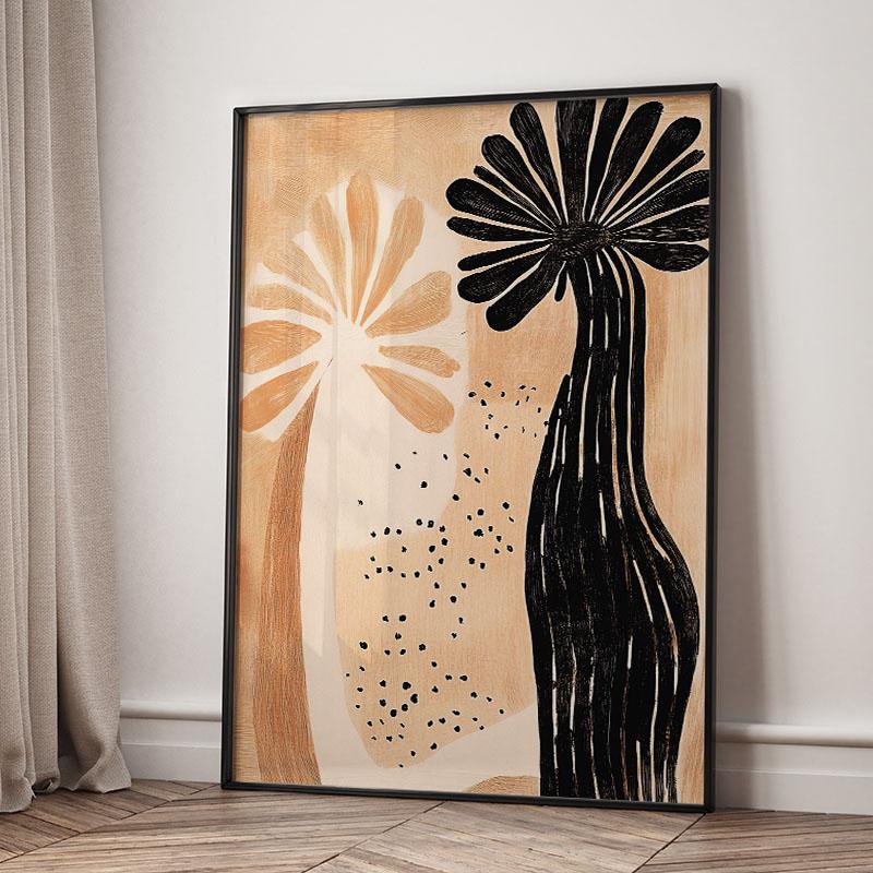 Striped Girl Book Vase Flower Wall Art Canvas Painting Abstract Posters And Prints Hotel Bar Wall Pictures For Living Room Decor