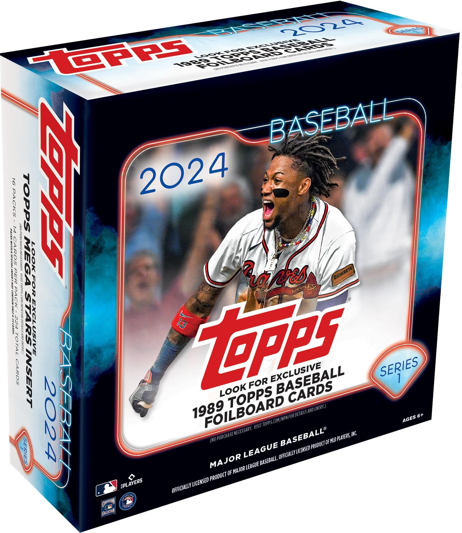 

Topps 2024 Серия 1 Бейсбол Запечатанный Фабричный Монстр Бокс Полный Бейсбольный Набор - синий