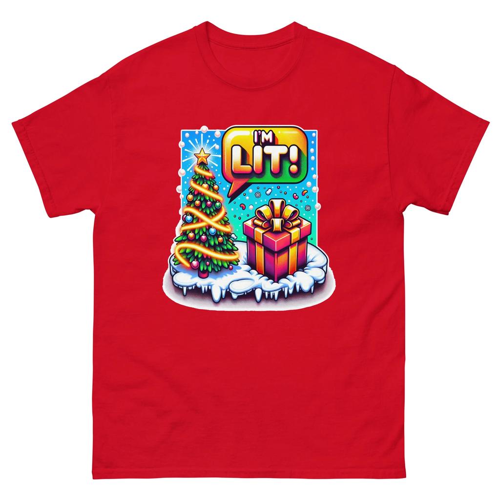 I'm Lit Christmas Xmas Funny T-Shirt