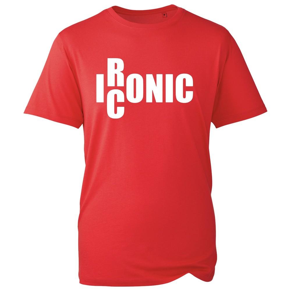 Ironic Iconic Graphic TShirt Funny Wordplay Streetwear Unisex Black Cotton Tee S