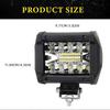1 pc Super Bright 3000K Yellow 6000K White 12V 24V Offroad Spot Flood Combo Work Light LED Light Bar for Car SUV