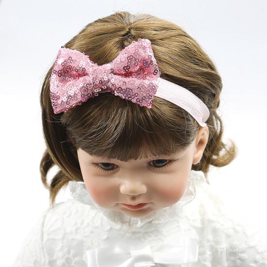 Baby Girl Rose Sequins Protiskluzová měkká podrážka Prewalker Princess Shoes Čelenka