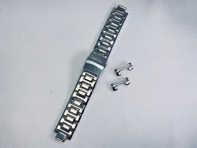 4A081LM SEIKO Premier 21mm Stainless Steel Bracelet for and Other (Combination) SNP072JC/ 7D48-0AL0 Models.