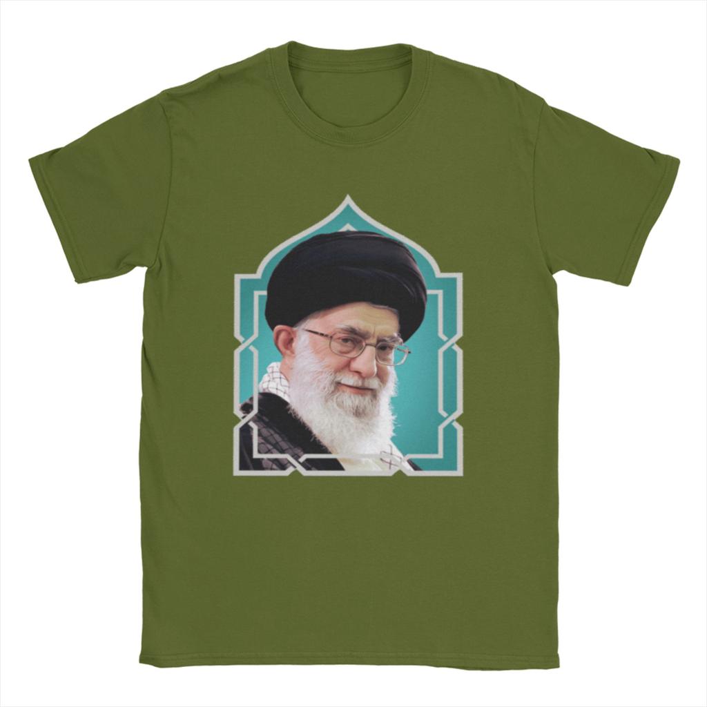 SSeyyed Ali KKhaUnisexei TShirt Unisex Hipster 100 Cotton Tees O Neck Short Sleeve T Shirt Gift Idea Clothes