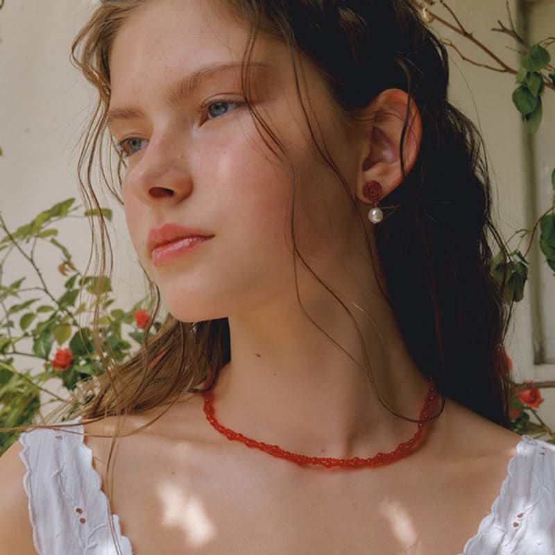 VINTAGE HOLLYWOOD Vine Beads Necklace_VH2435NE011M