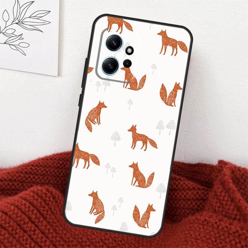 

Cartoon Foxes Animal Case For Xiaomi Redmi Note 13 9 10 11 12 14 15 Pro Plus Cover For Redmi 15 C 12C 13C 14C 10C Redmi Note 10 Pro