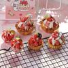 1 Flower Strawberry Tower/Cream Strawberry Tower Bag Pendant Interior Decoration Ornaments