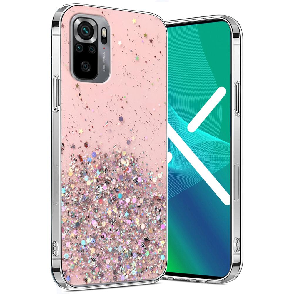 Case for Xiaomi Redmi Note 10/10S, Glittery, pink