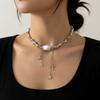 Boho Love Heart Choker Geometric Clavicle Chain Simple Bead Necklace  Girl