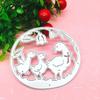 Runde Grenze Drei Ente Design Stil Metall Stanzformen DIY Scrapbooking Präge Schablone Papier Handwerk Album Vorlage