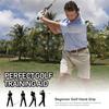 Universal Golf Rubber Grip Handle Swing Trainer Stable Standard Grip Non-Slip High Traction Golf Accessories
