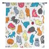 Cartoon Cat Modern Tulle Curtains For Living Room Bedroom Home Kitchen Window Sheer Curtains