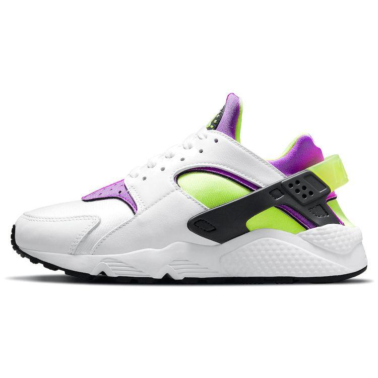 Nike Air Huarache Magenta 2021 Women Sneakers Purple White Neon-Yellow DH4439-101