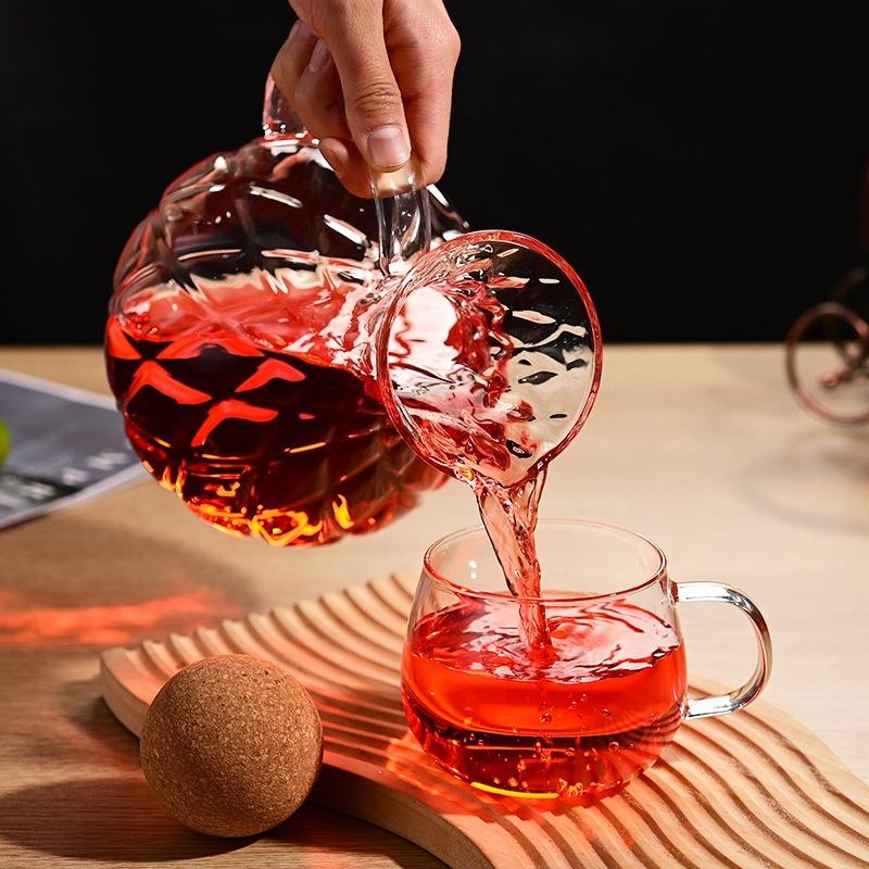 Household high-end red wine jug V-shaped spout heat-resistant and cold-resistant borosilicate glass decanter
