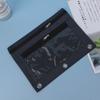 Practical Three Hole Pencil Case Pouch Square Binder Pocket Documents Bag Mesh Pencil Pouch  School