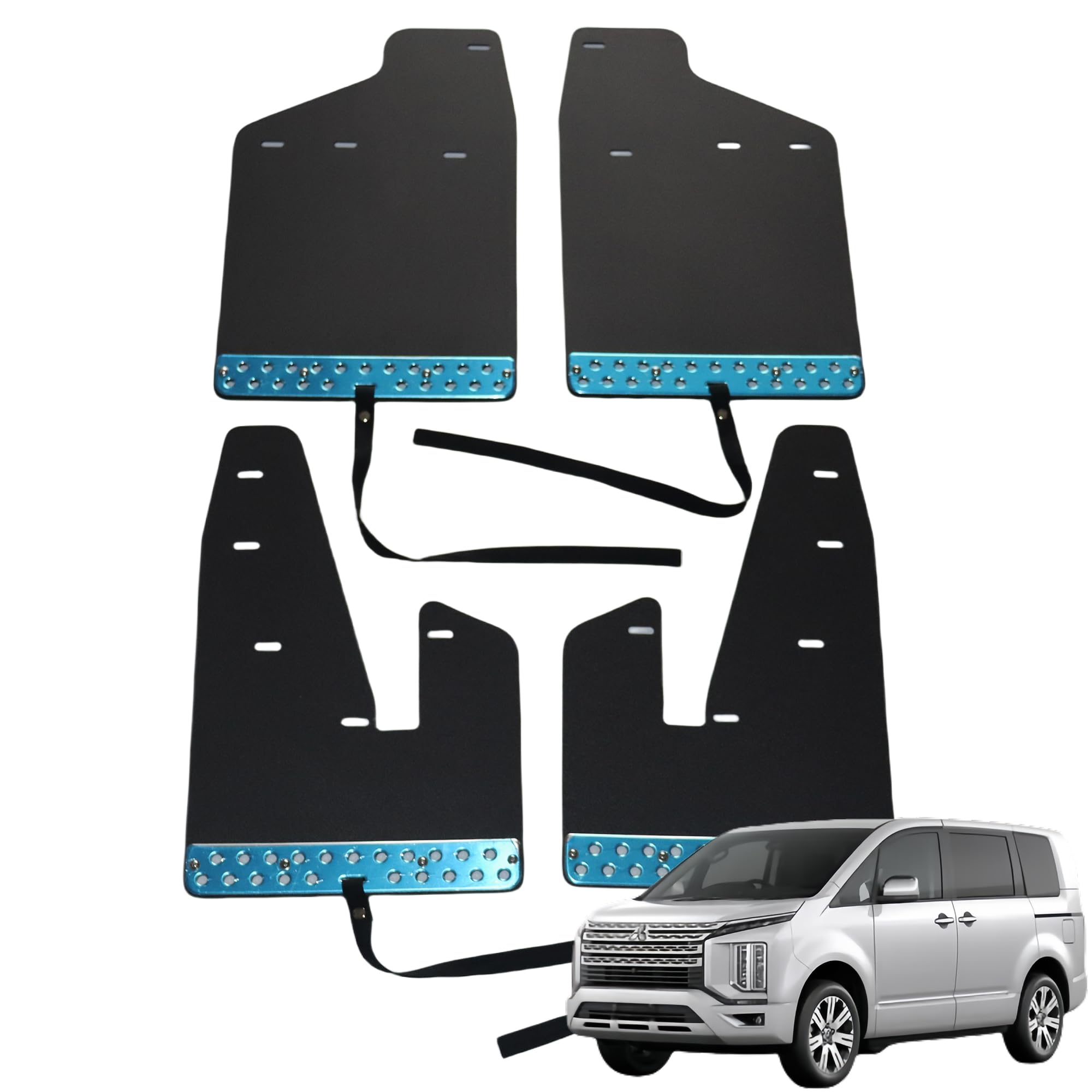 

KICARYAJP Брызговики для Delica D5 2007 Февраль и Внешние Брызговики Индивидуальный Дизайн ЕВА Черный (Январь - 2019), CV1W, CV2W, CV4W, CV5W, Панели, Тюнинг чёрный