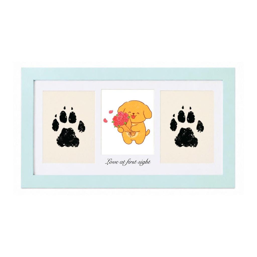 Kreativer DIY Tinten Hand- & Fußabdruck Fotorahmen für Babys & Haustiere