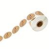 Kraft Paper Homemade with Love Stickers Scrapbooking for Envelope and Package Handmade Seal Labels Sticker Stationery