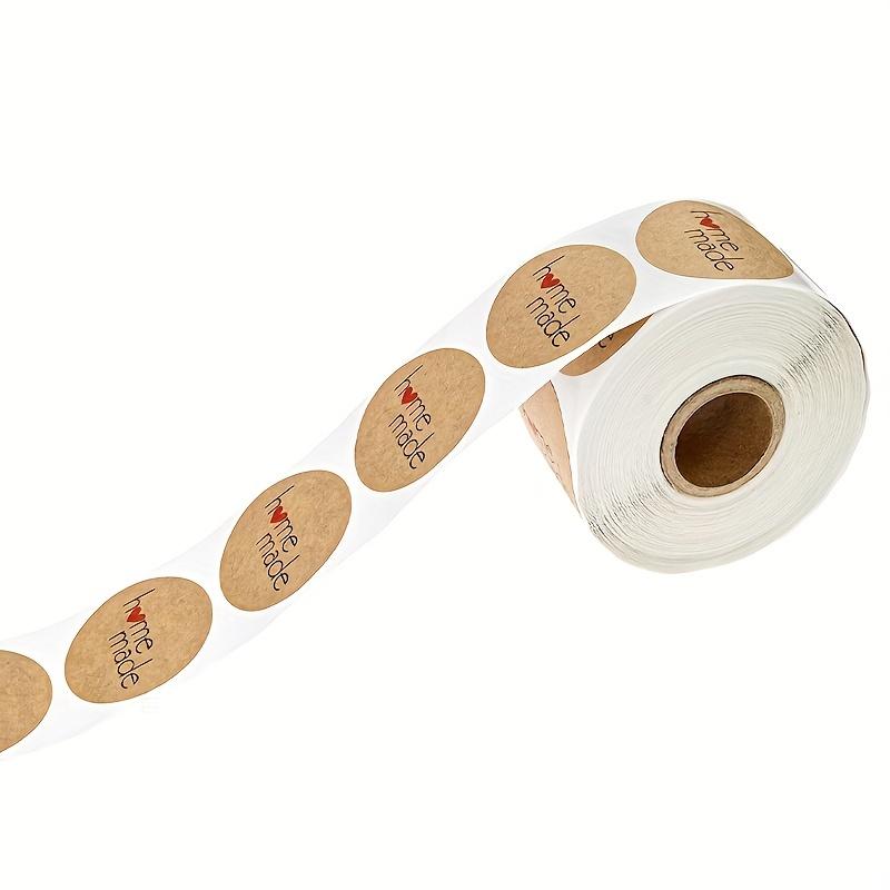 Kraft Paper Homemade with Love Stickers Scrapbooking for Envelope and Package Handmade Seal Labels Sticker Stationery