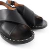 Great CHURCH'S Sandals RHONDA Cross Strap Flat Leather black leather Women 35.5 Used