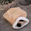 Tunnel Soft Cat Sleeping Bag Pocket Type Comfortable Winter Cat Bed Thickened Fluffy Feel Cat Warm Nest Home