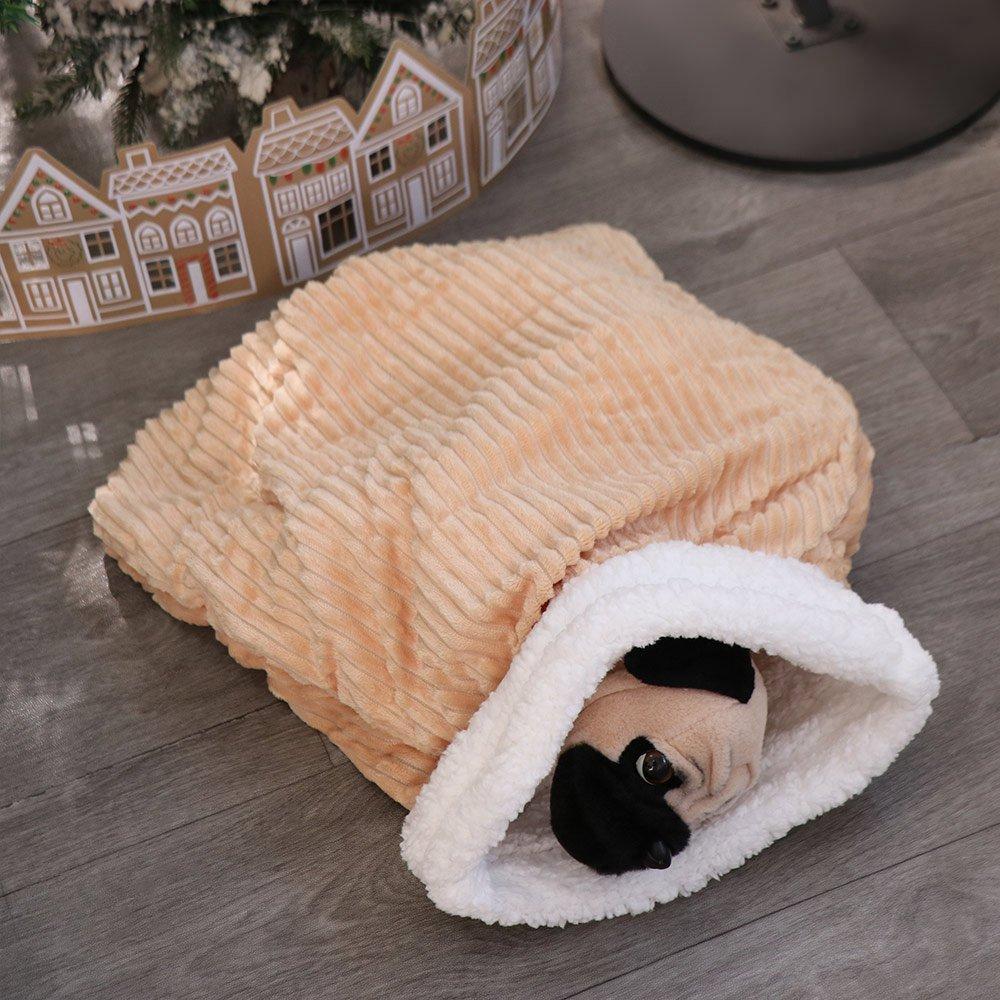 Tunnel Soft Cat Sleeping Bag Pocket Type Comfortable Winter Cat Bed Thickened Fluffy Feel Cat Warm Nest Home