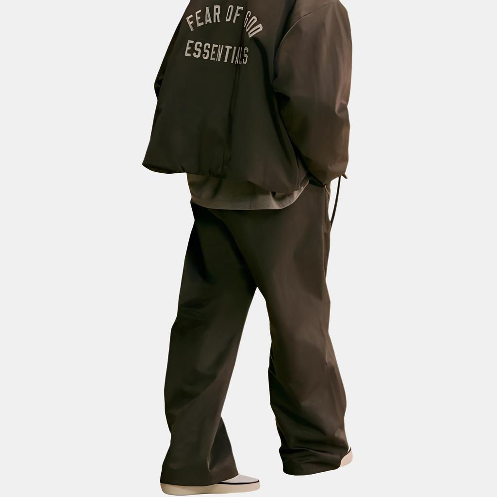 Fear of God Essentials Textured Nylon Utility Pant Brown Men Bottoms 130HO244805F