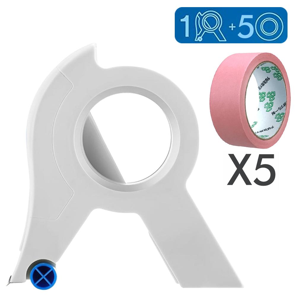 New Painter Masking Tape Applicator Dispenser Machine Adhesive Tape with Tape Cutting Tool for Repair and Beautify Crack in Tile