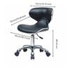 Adjustable Beauty Seat Ergonomic Salon Stool PU Leather Hairdresser Chair with