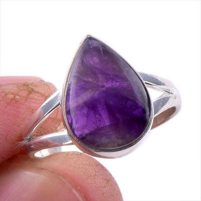 Natural Cacoxenite Gemstone 925 Solid Sterling Silver Jewelry Ring Size 7 g9V05