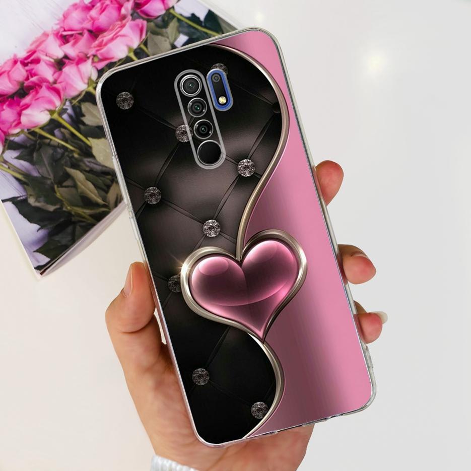 For Xiaomi Redmi 9 Case Stylish Painted Fundas 6.53'' Soft Silicone Phone Case For Xiaomi Redmi 9 Prime Redmi9 Back Cover Bumper