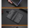 Large Capacity Genuine Leather Multi-Card Holder - Men's & Women's Long Cowhide Credit Card Document Wallet (Korean Design)