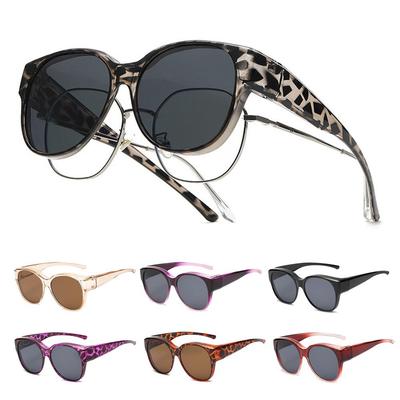 Occhiali da Sole alla Moda con Protezione UV per Guidare Montatura Rotonda Stile Retro da Indossare Sopra gli Occhiali per Donne Uomini