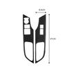 Carbon Fiber Window Lift Switch Cover Trim For Honda Accord Coupe 2-Door 2013-17
