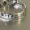 Minimalist Graffiti Wavy Edge Ring Female Niche Design Versatile Exquisite Fashion Pacha Dog Couple Ring