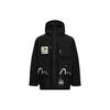 Aw23 Seagull Embroidery Multi-Pocket Oversized Hooded Zip Jacket Quality Loose Down Jacket Men Jackets Black 2EAGNM3NJ5097LFCN