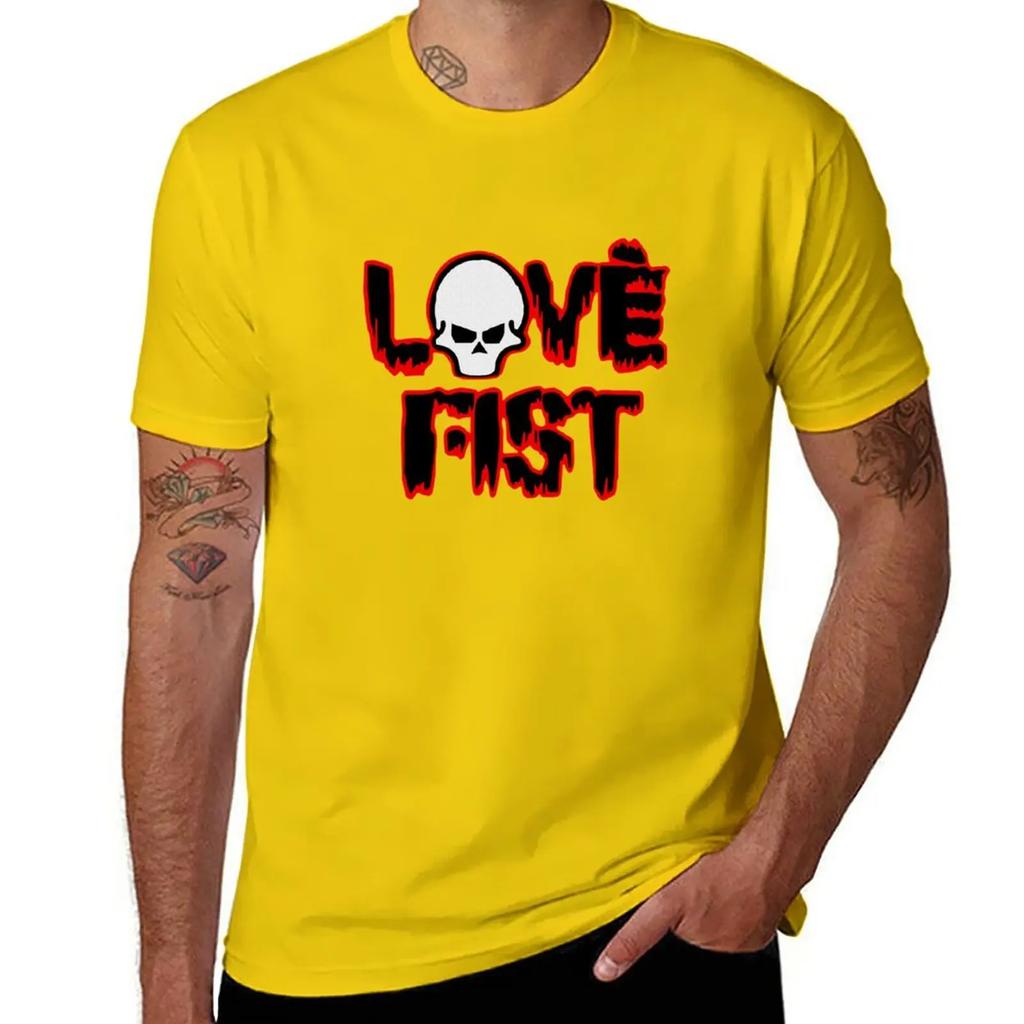 Love Fist T-Shirt boys animal print vintage cotton t shirts
