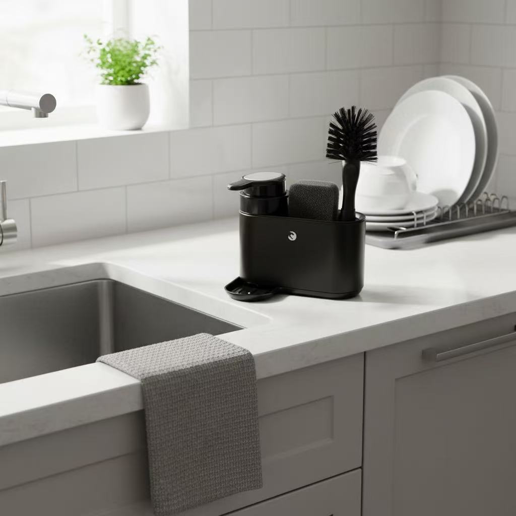 DISPYN Black Matte Dishwashing Liquid Dispenser