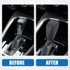A ABSOPRO Gear Shift Lever Cover For Volkswagen Atlas 2018-2022 Automotive Interior Gear Shift Knob Trim Black Blue Stitching