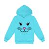 Cartoon-Hase Unisex Kinder Fleece-Kapuzenpullover - Frühjahrs- & Herbstkollektion