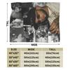 Anuel AA Rapper Blanket  Super Warm Graphic Plush Throw Blanket For Couch Bed Airplane Travel Flannel Bedspread Bed Cover