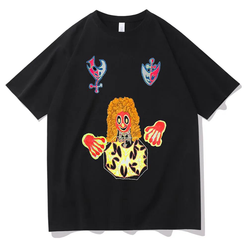 Bladee 333 Hip Hop Trend Skateboard Drain Help T-shirt Men's Fashion Artsy T-shirt Funny T-shirt Casual Cotton T-shirt top