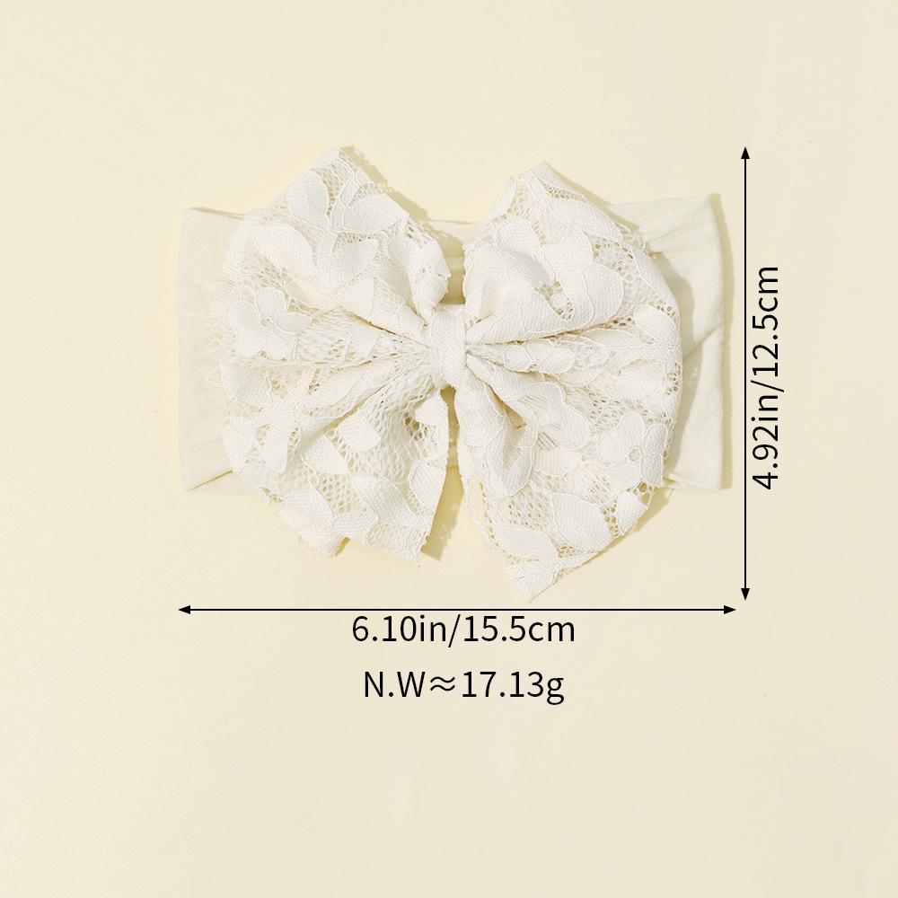 Children's Hair Accessories Lace Bow Wide Headband Baby Fontanelle Headband Baby Headband
