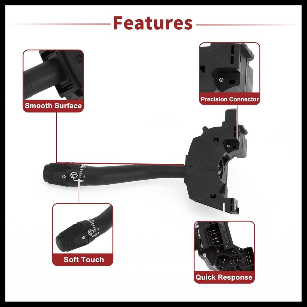 Steering Column Turn Signal Switch Lever Multifunction Combination Switch for Ford F-150 F-250 Bronco No.F3TZ13K359B Durable Material