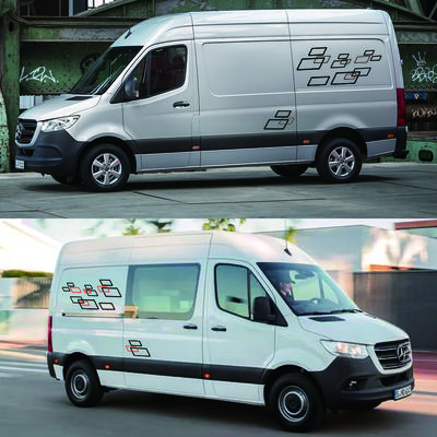 Naklejki Samochodowe Kamper Van Grafiki DIY Naklejki Dla Mercedes Benz Sprinter W903 W906 W907 313 Akcesoria Tuningowe