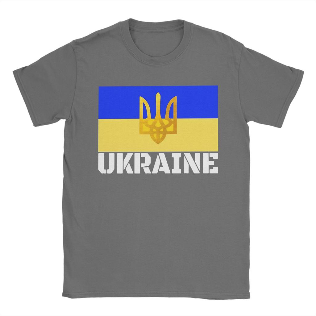 UKRAINE Flag T Shirt Summer  Hippie T Shirts Couple Cotton O Neck Plus Size 5XL Tees Short Sleeves Y2K Casual Tshirt