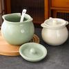 Recipientes de Cerâmica para Armazenamento de Gordura de 50 oz Pote de Gordura Com Filtro / Recipiente de Gordura de Bacon Recipiente de Óleo Pote Pote com Coador de Óleo