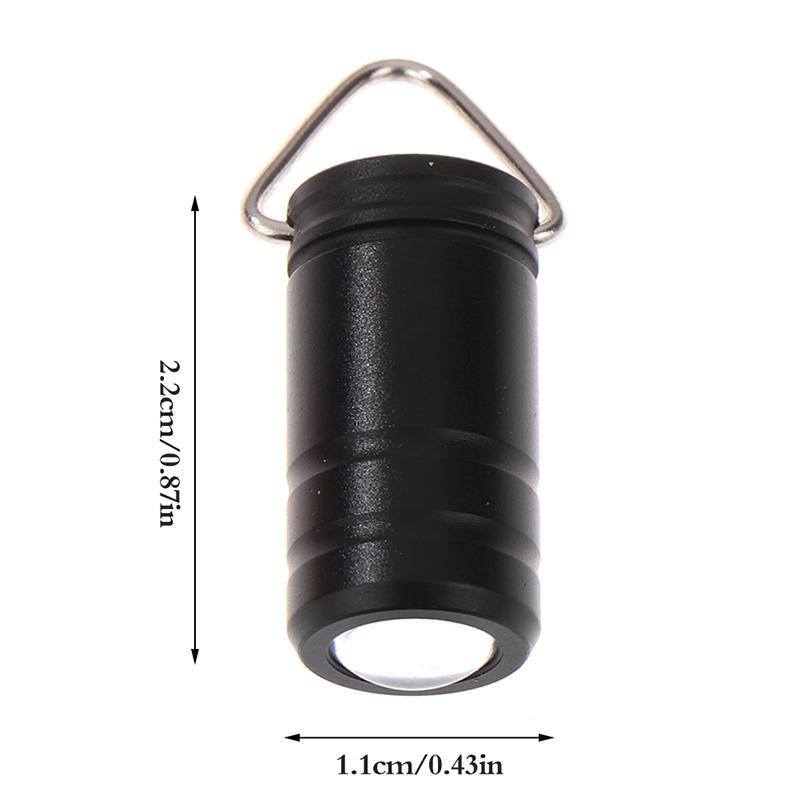 1Pc Mini Pocket Button Battery Led Flashlight Protable Bright Long Lifetime Waterproof Key Ring Gift Torch Outdoor Supplies