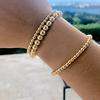 4mm Beads Bracelets Allergy Free Fine Workmanship Copper Stackable Bead Ball Chain Bracelets for Adult